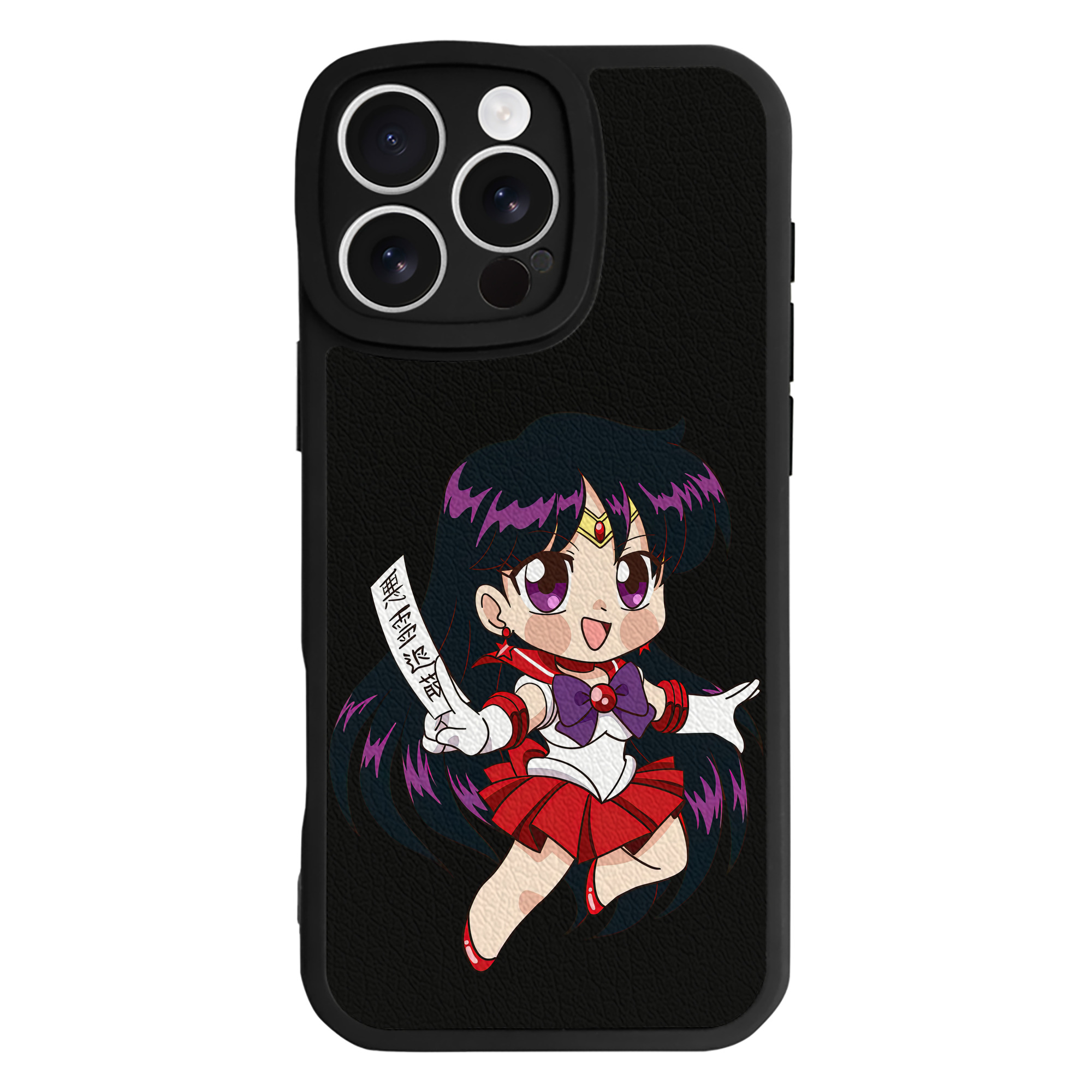 （画像用） 美少女戦士セーラームーン 火野レイ ひの レイ Sailor Moon Hino Rei （セーラーマーズ,Sailor Mars） 【iPhone 16シリーズ対応】シリコンスマホケース（レザー調） 材質：シリコン